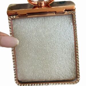 Elegant Rose Gold Phone Case with Rhinestones